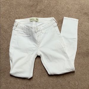 A&F white jeans